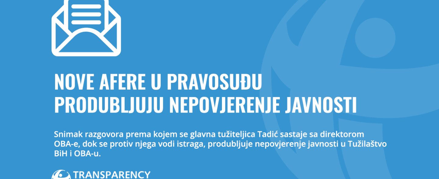 Nove afere u pravosuđu produbljuju nepovjerenje javnosti